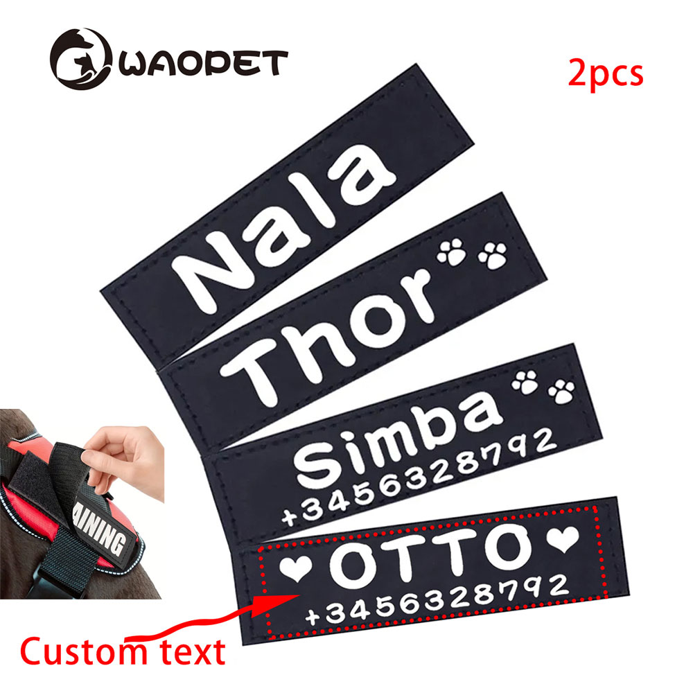 Sewing Label - Étiquettes d'identification personnalisées pour chien, pour