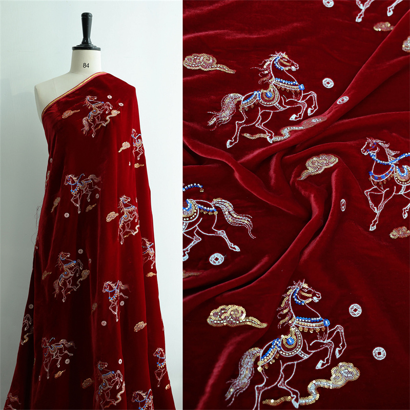 Sewing Velvet Fabric - Automne/hiver épais soie velours ongles perle