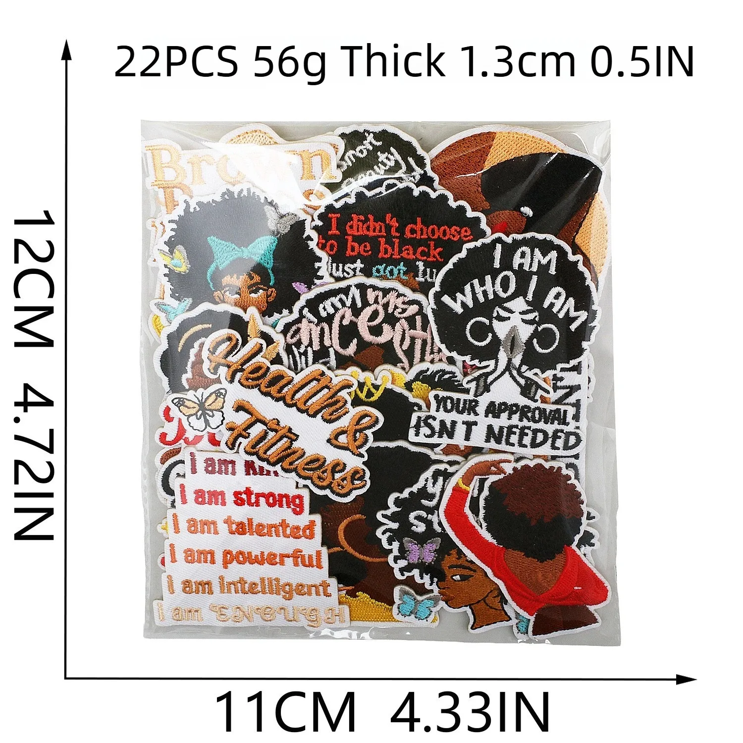Sewing Label - 1/5 PIÈCES Patch brodé en tissu