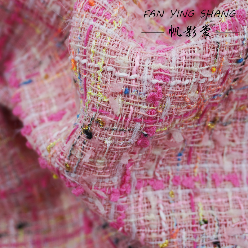 Sewing Tweed - Tissu Tweed en coton à pampilles