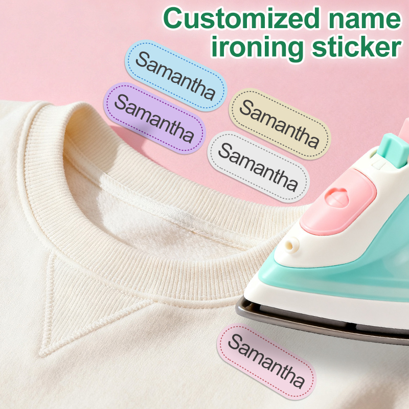 Sewing Label - Étiquettes pour repasser-pour coton-personnalisées pour l'école,