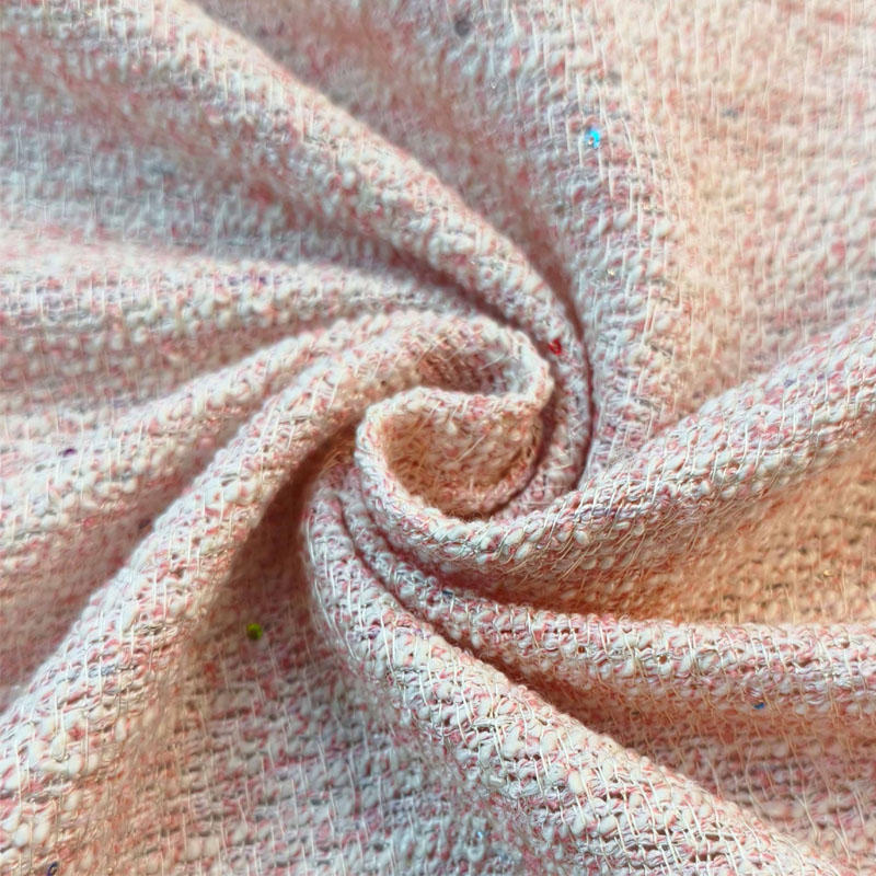 Sewing Tweed - Tissu en tweed tressé teint en