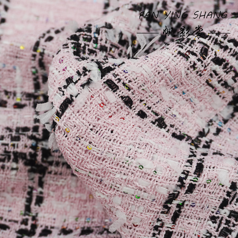 Tissu Tweed Rose Classique à G - Sewing Tweed avis et prix