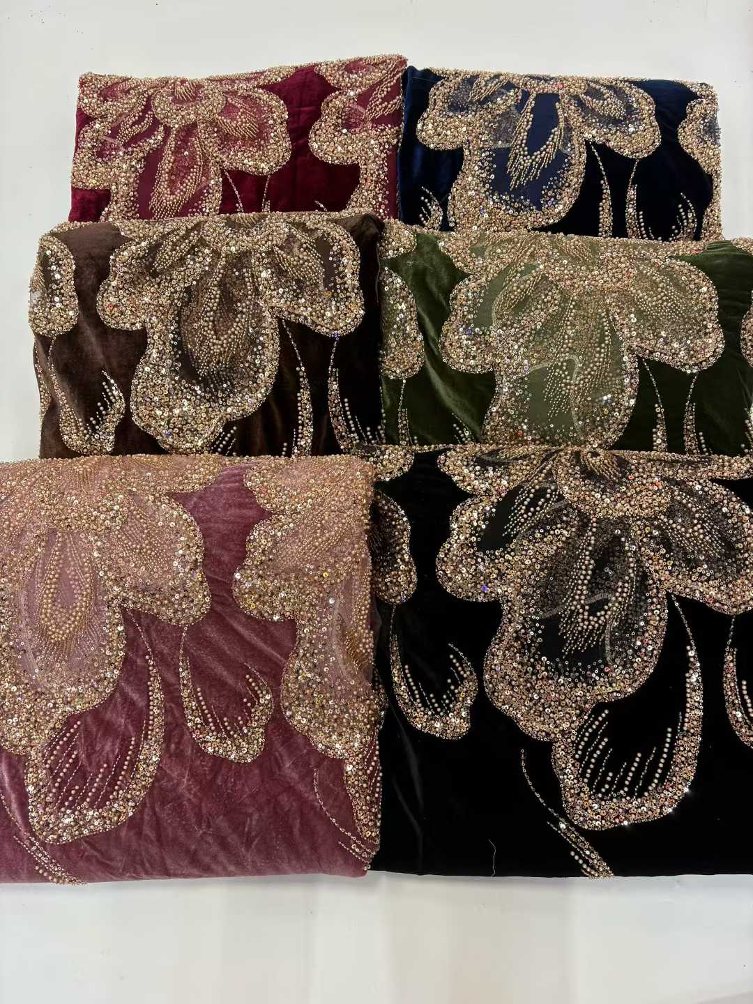 Tissu africain en dentelle lou - Sewing Velvet Fabric avis et prix