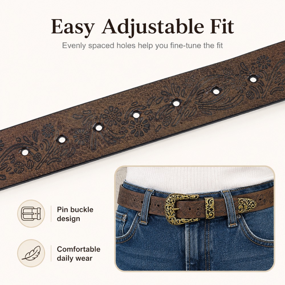 Ceinture en PU pour femme, sty - Leather Needle Heavy avis et prix