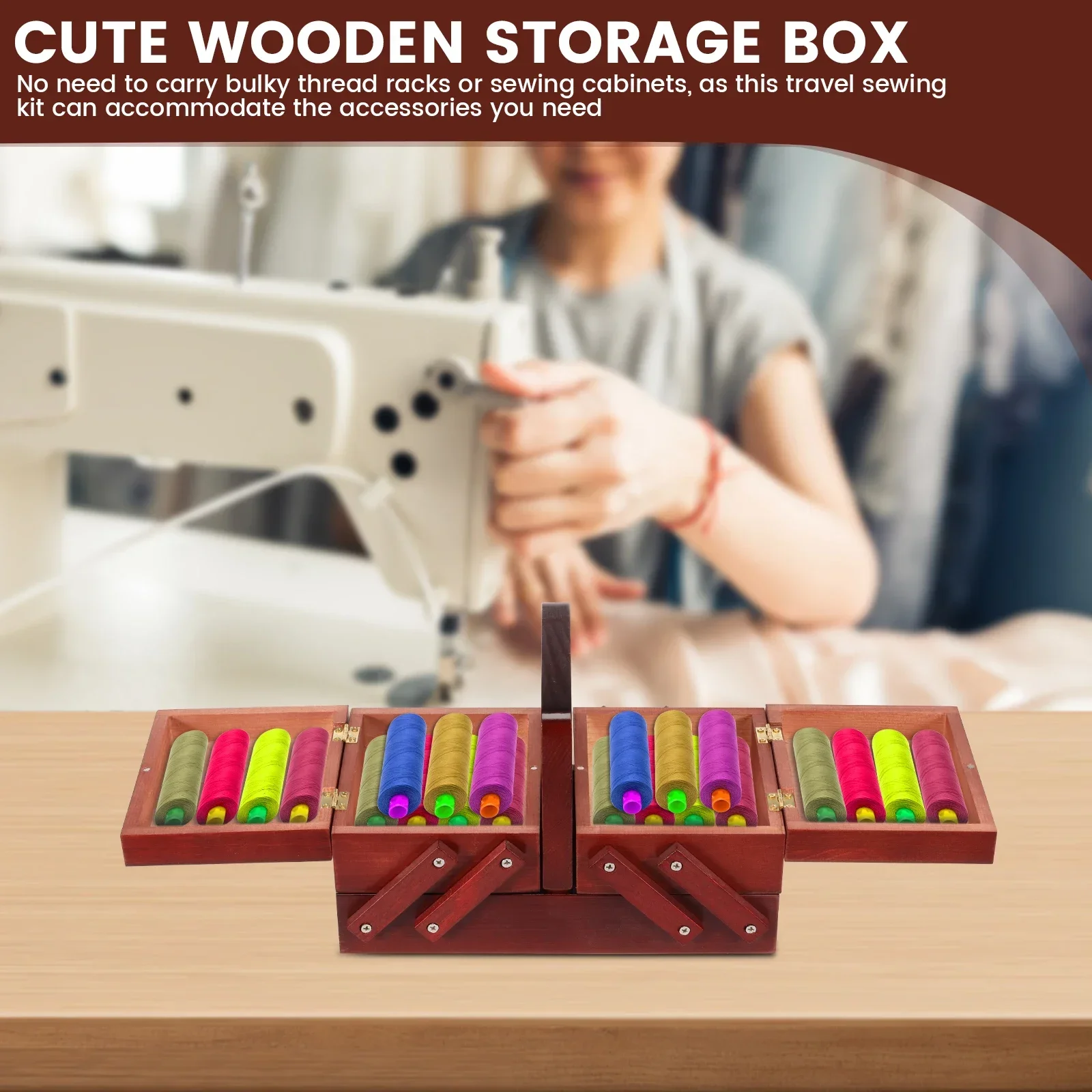 Boîte à fil à coudre extensibl - Bobbin Organizer Box avis et prix