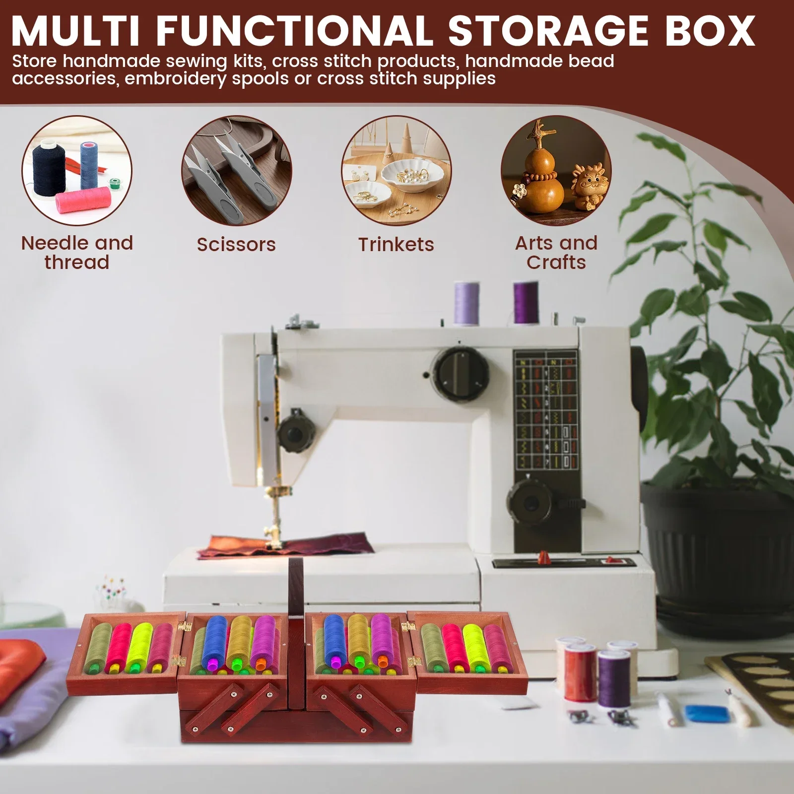 Boîte à fil à coudre extensibl - Bobbin Organizer Box avis et prix
